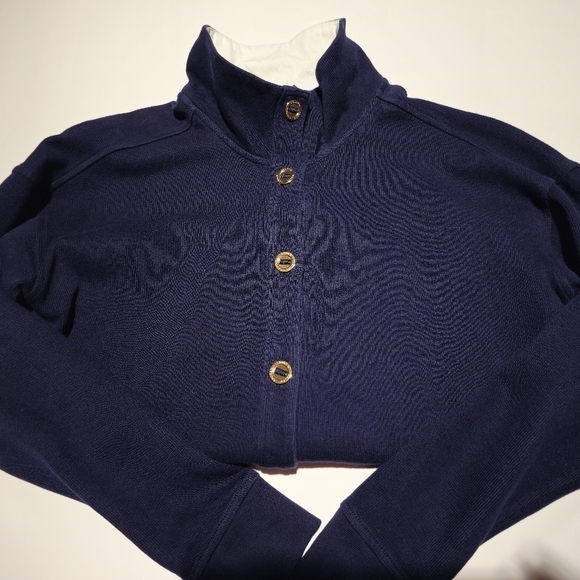 Ralph Lauren Women's Blue Button Sweater [L] - Picture 3 of 5